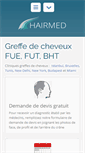 Mobile Screenshot of greffe-cheveux.fr